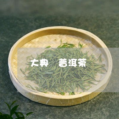 大典 普洱茶/2023042889879